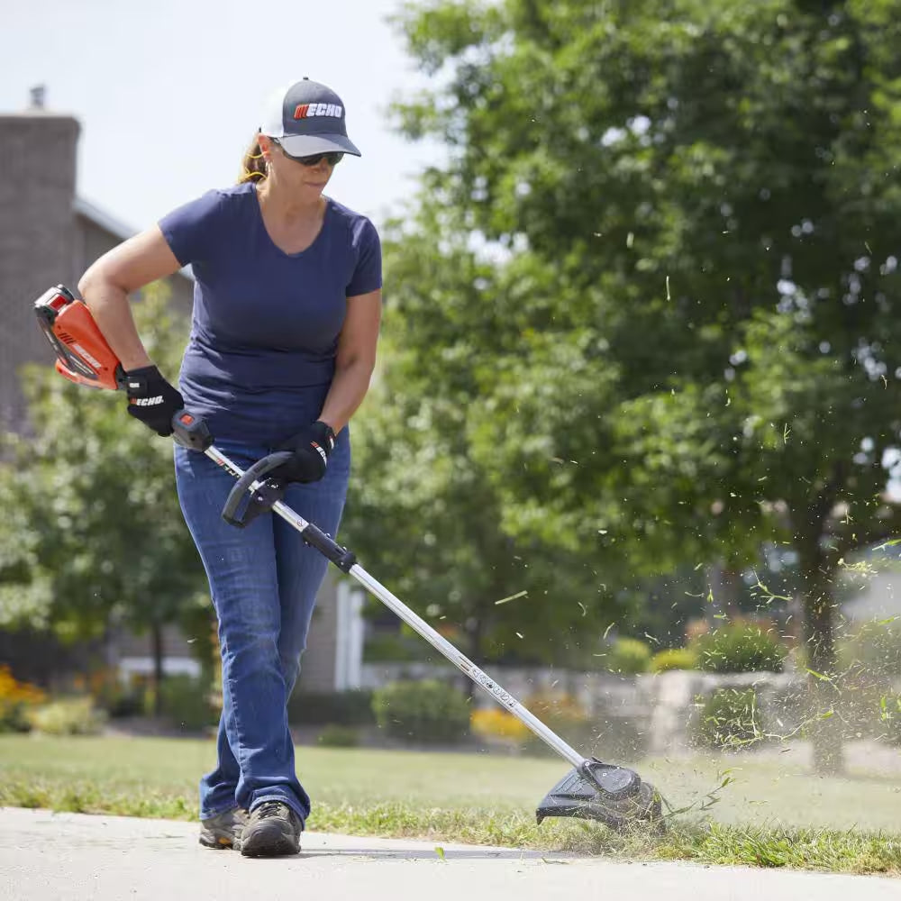 56V Cordless Battery Lawn Mower and String Trimmer Combo Kit W/ 2.5Ah and 5.0Ah Batteries and (2) Chargers (2-Tool)