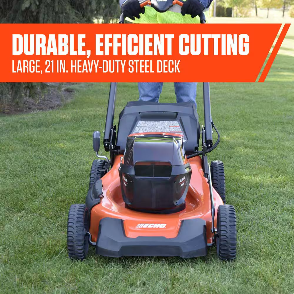 21 In. 56-Volt Cordless Battery Walk behind Push Lawn Mower with Two 5.0 Ah Batteries/Rapid Charger